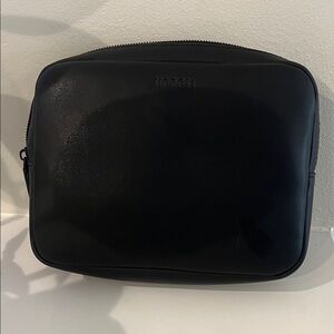 Monos black Metro attachable toiletry case accessory zipper travel bag